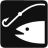 ícone Combater, pesca, peixe
