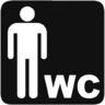 ícone Banheiros, homens, wc