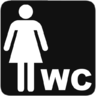 ícone Banheiros, mulheres, wc