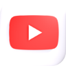 Youtube上的, 标志 图标