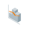 Graph, chart, bars, analysis, data Icon