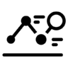 Chart, graph, line, data, analysis, statistics Icon