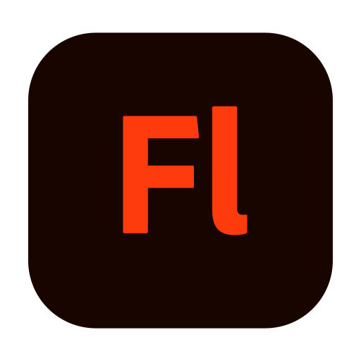 Icono adobe, flash, software, animación