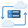 Cloud, database Pictogram