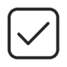 Goedkeuren, check, gecontroleerd, toepassing, accepteren, gedaan Pictogram