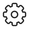 Versnelling, instellingen, opties Pictogram