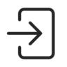 In, deur, communicatie, voer, ingelogd, login Pictogram