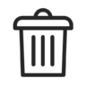 Prullenbak, bin, verwijderen Pictogram