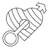 同性恋, 骄傲, 符号, 心脏, 爱情 图标