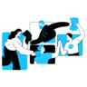 Communication, workflow, team, group, transfer Icon