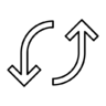Arrow, arrows, direction, rotate, sync Icon