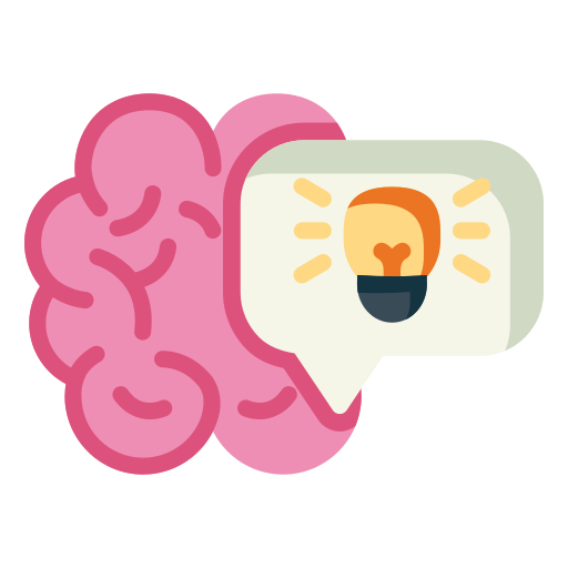 brainstorming, brain, idea, lightbulb, light Icon