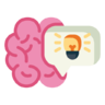 Brainstorming, brain, idea, lightbulb, light Icon