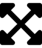 Uitbreiden, pijlen Pictogram