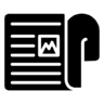 报纸, 新闻, 片, 纸 图标