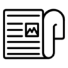 报纸, 新闻, 片, 纸 图标