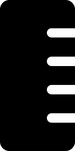 统治者, 垂直的 图标