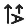 Text, direction, rotate, rtl, filled Icon