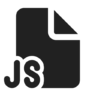 Document, javascript, gevuld Pictogram