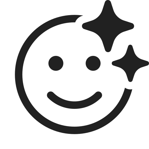 Emoji sparkle regular - User Interface & Gesture Icons