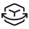 Cube, rotate, regular Icon