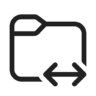 Map, wissel, regelmatig Pictogram