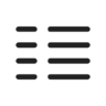 Tekst, kolom, twee, links, regelmatig Pictogram