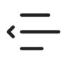 Text, indent, decrease, ltr, regular Icon
