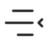 Text, indent, increase, rtl, regular Icon