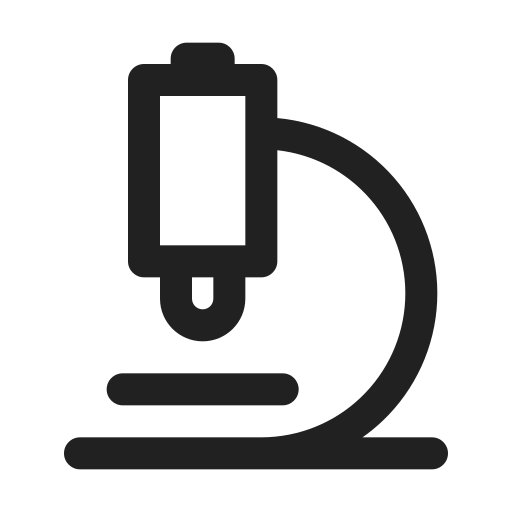 microscope, regular Icon