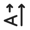 Text, direction, rotate, right, regular Icon