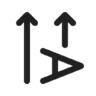 Text, direction, rotate, rtl, regular Icon