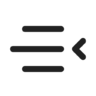 Text, indent, increase, rtl, regular Icon