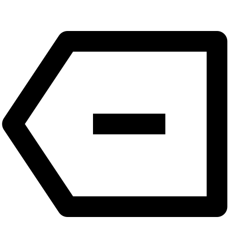 delete, back Icon