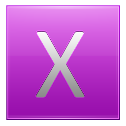 信x, 粉红色的 图标