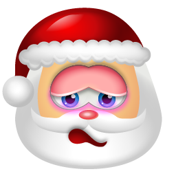 santaclaus, 부끄러워하 아이콘