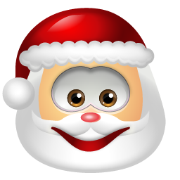 santaclaus รอยยิ้ม ไอคอน