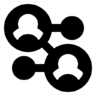 Social, media, communication, friends, connection, user, network Icon