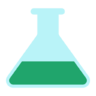 Geneeskunde, chemische, wetenschap, chemie, laboratorium, lab, kolf, reageerbuis Pictogram