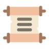Text, antique, ancient, manuscript, parchment, document, old, paper, scroll Icon