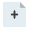 Add, folders, data, folder, page, file, document, new, paper Icon