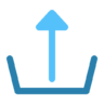 Icono Archivo, web, botones, flecha, flechas, multimedia, hasta, control, subir