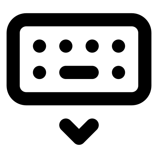 show, keyboard Icon