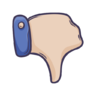 большой палец, facebook, социальные, СМИ, жест, неприязнь, вниз, руки значок