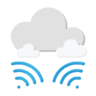 Signaal, server, gegevens, opslag, cloud Pictogram