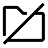 Uit, map Pictogram
