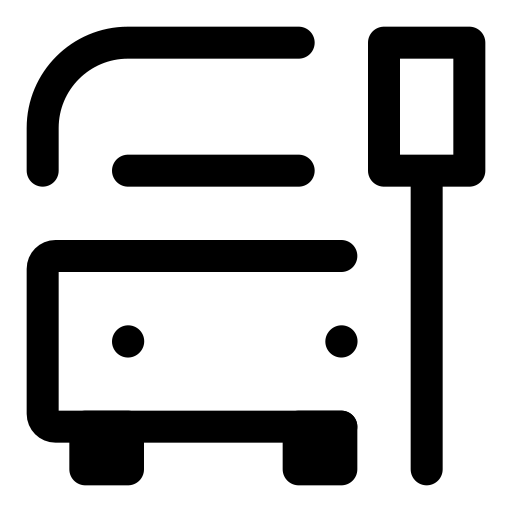停止, 巴士 图标