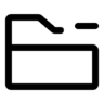 Map, verwijderen Pictogram