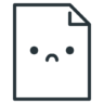 Icône Vide, page, pas de, résultats, emoji, document