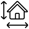 尺寸, 酒店, 的房子, 家, 民, 工程, 绘画, 草图, 计划, 建设 图标